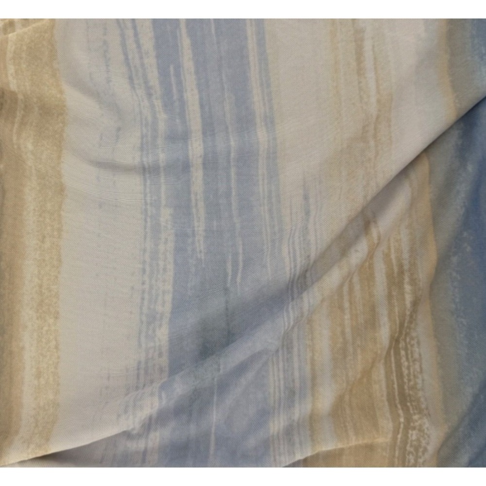 Halogen Cowl Neck Blouse Medium Womens Blue Beige Ombre Sleeveless Top - Picture 10 of 10